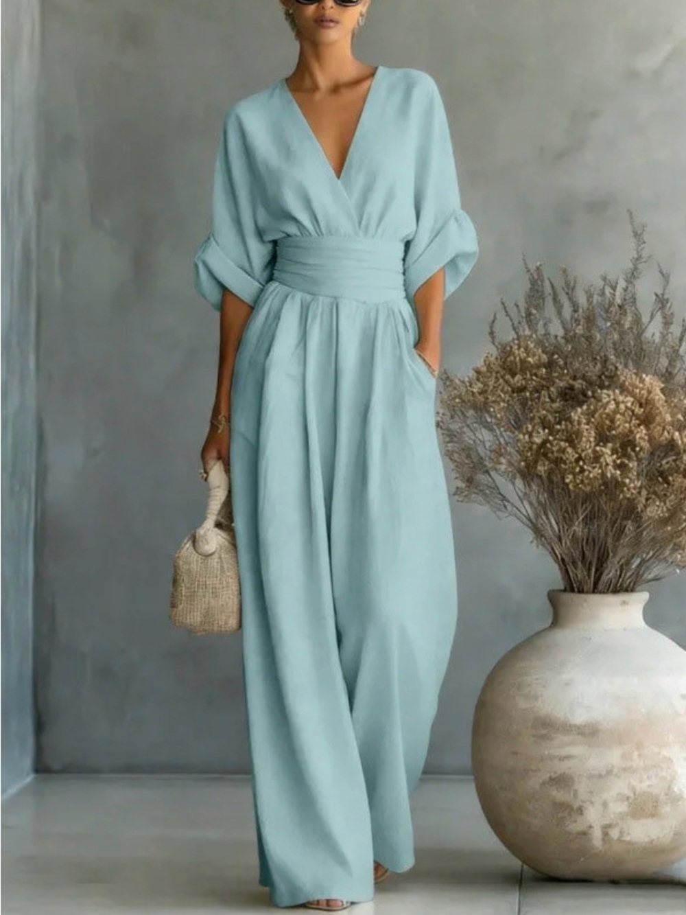 Pastel lime green jumpsuit